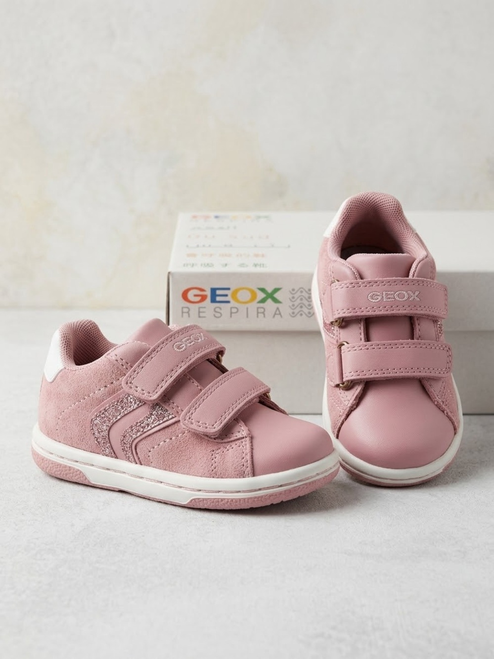 Geox Baby Shoes Pink Sneakers Girls US 4.5 NWT